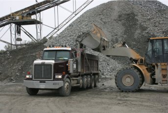 Dump Truck with gravel